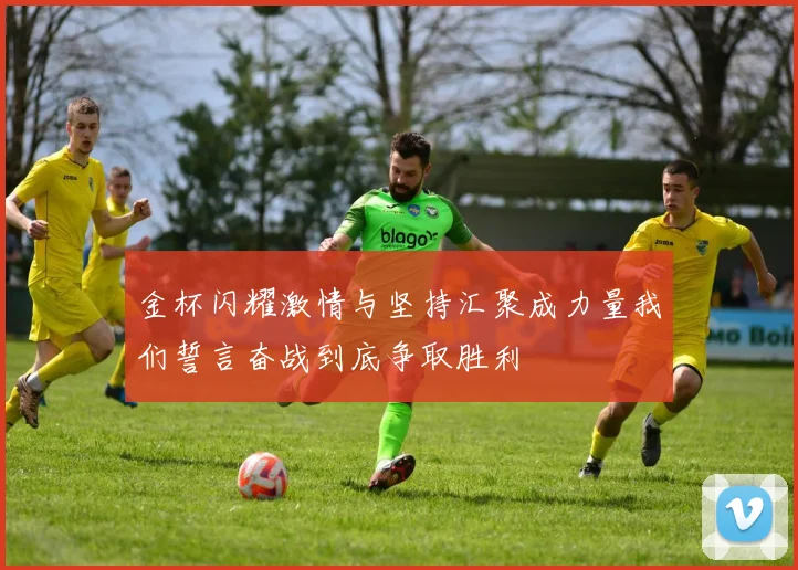 金杯闪耀激情与坚持汇聚成力量我们誓言奋战到底争取胜利