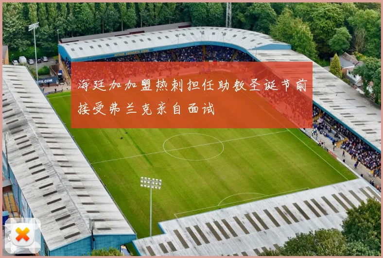 海廷加加盟热刺担任助教圣诞节前接受弗兰克亲自面试